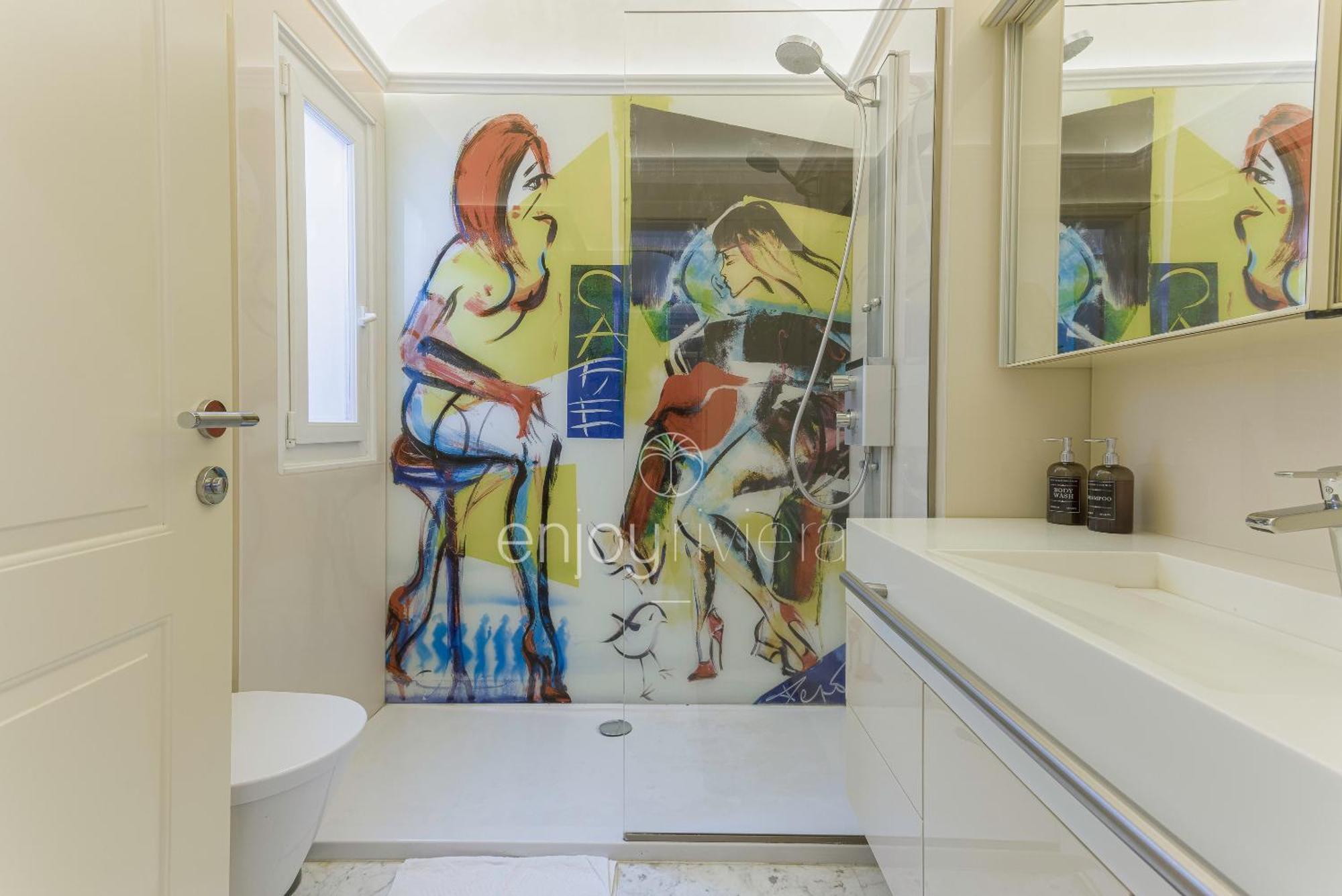 Palais Miramar Suite Art Modern - Derniere Etages Vue Mer - 75M De Confort - En Face Des Plages -Wifi - Clim Cannes Luaran gambar